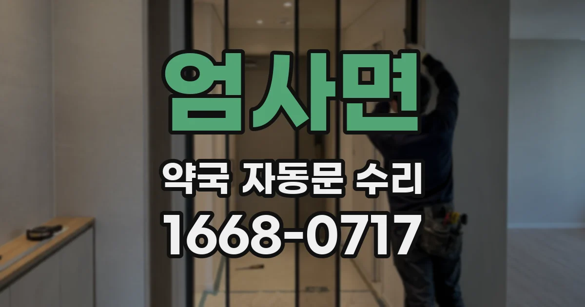 엄사면 약국 자동문 수리