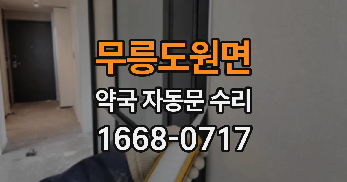 무릉도원면 약국 자동문 수리