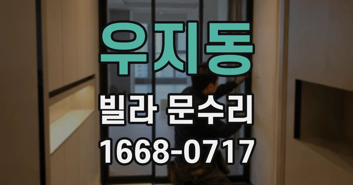 우지동 빌라 문수리
