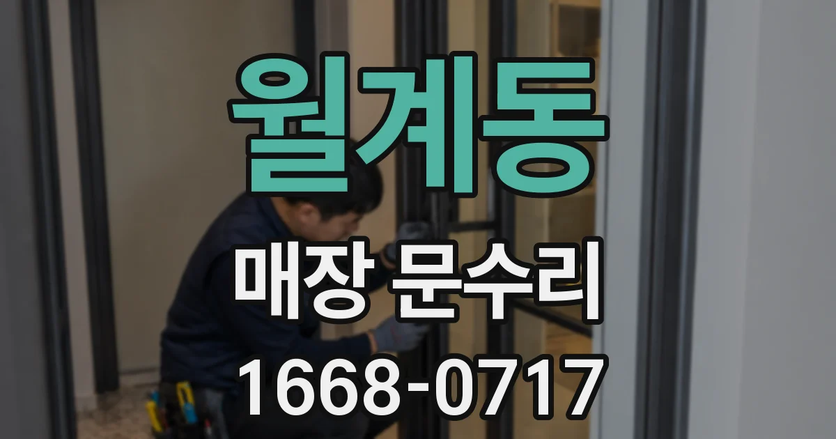 월계동 매장 문수리