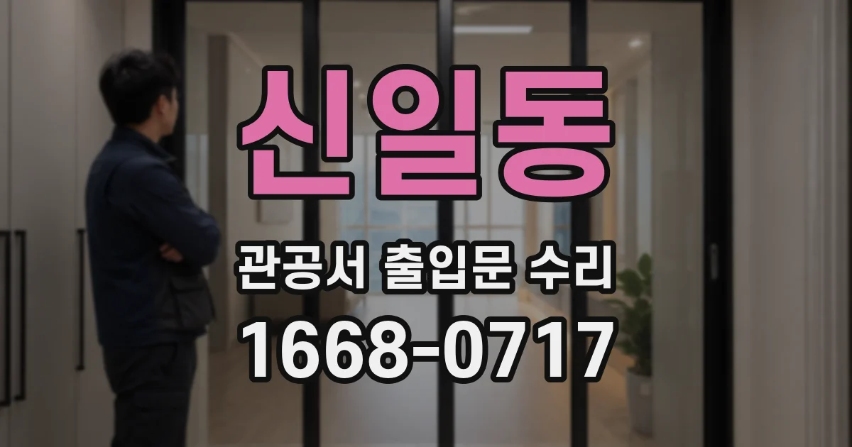 신일동 관공서 출입문 수리