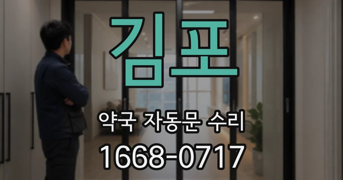 김포 약국 자동문 수리
