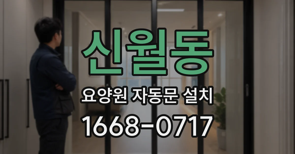 신월동 요양원 자동문 설치