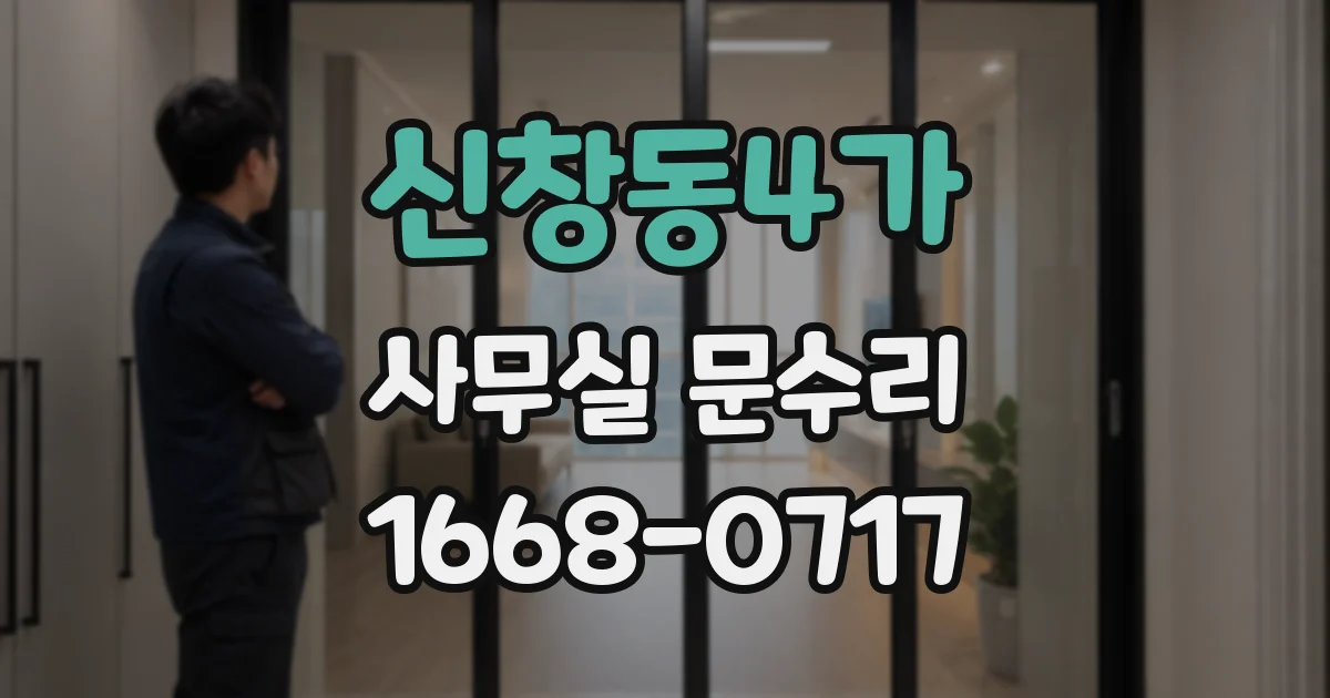 신창동4가 사무실 문수리