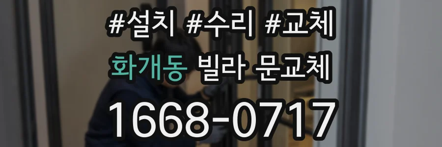 화개동 빌라 문교체