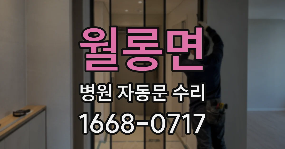 월롱면 병원 자동문 수리