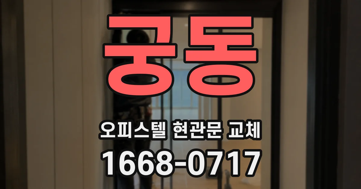 궁동 오피스텔 현관문 교체