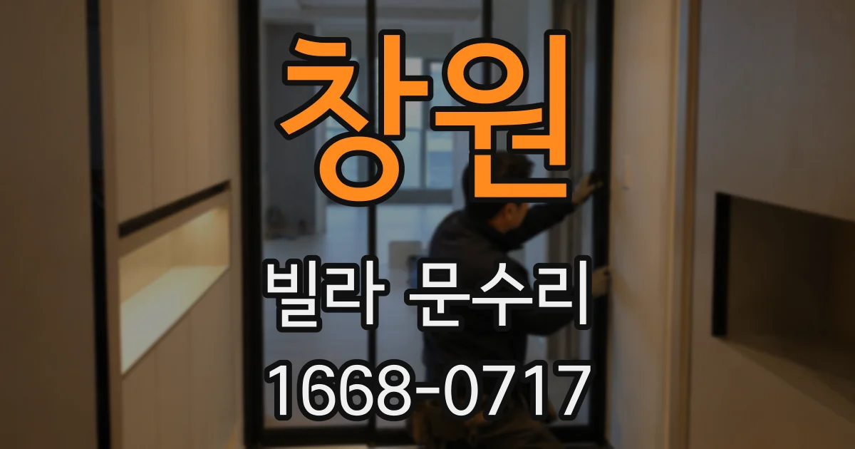 창원 빌라 문수리