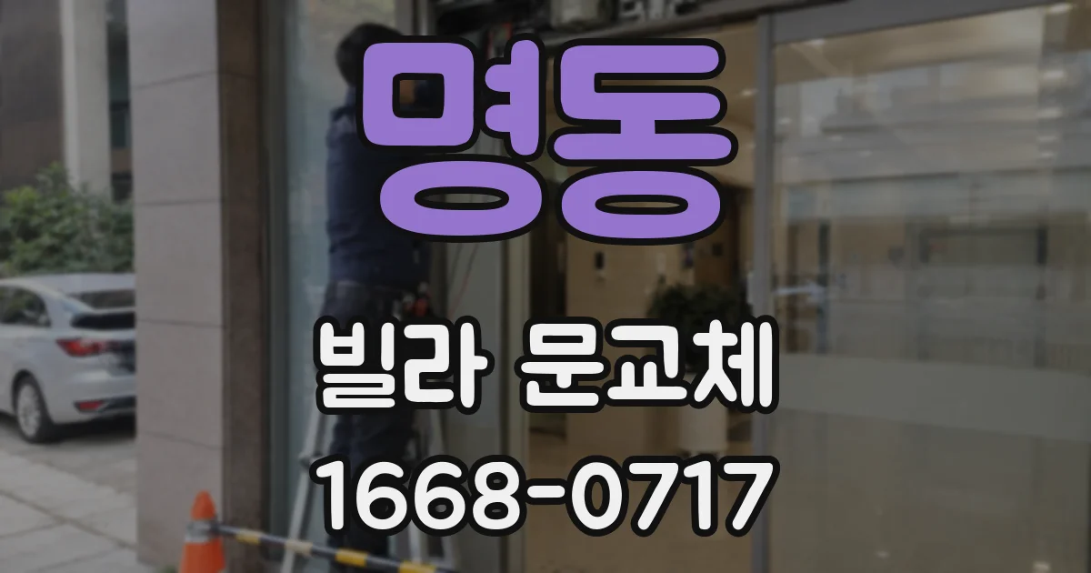 명동 빌라 문교체