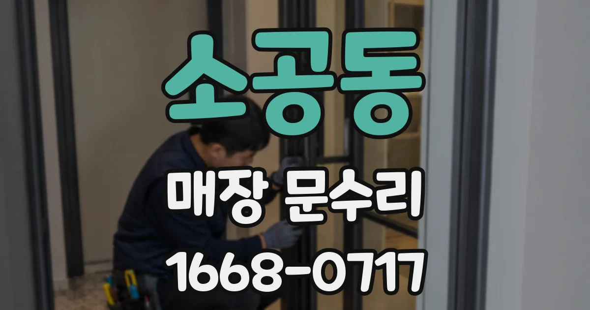 소공동 매장 문수리