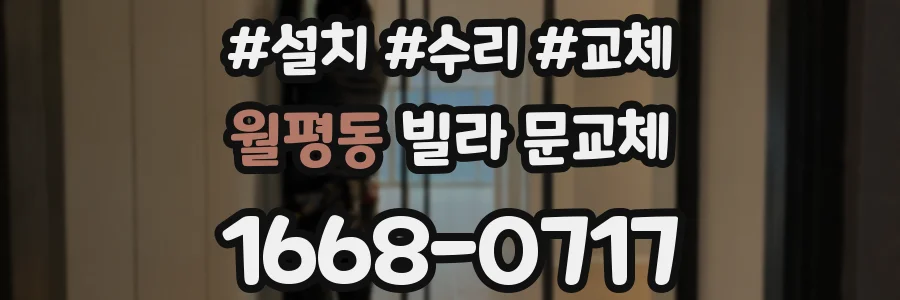 월평동 빌라 문교체