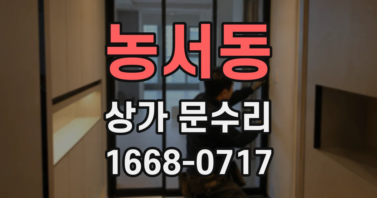 농서동 상가 문수리