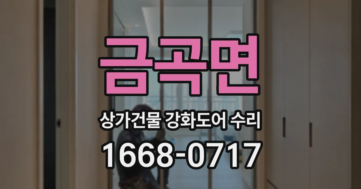 금곡면 상가건물 강화도어 수리