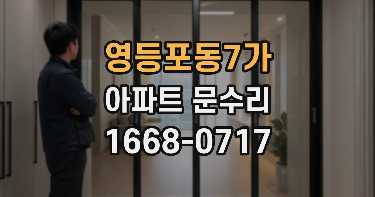 영등포동7가 아파트 문수리