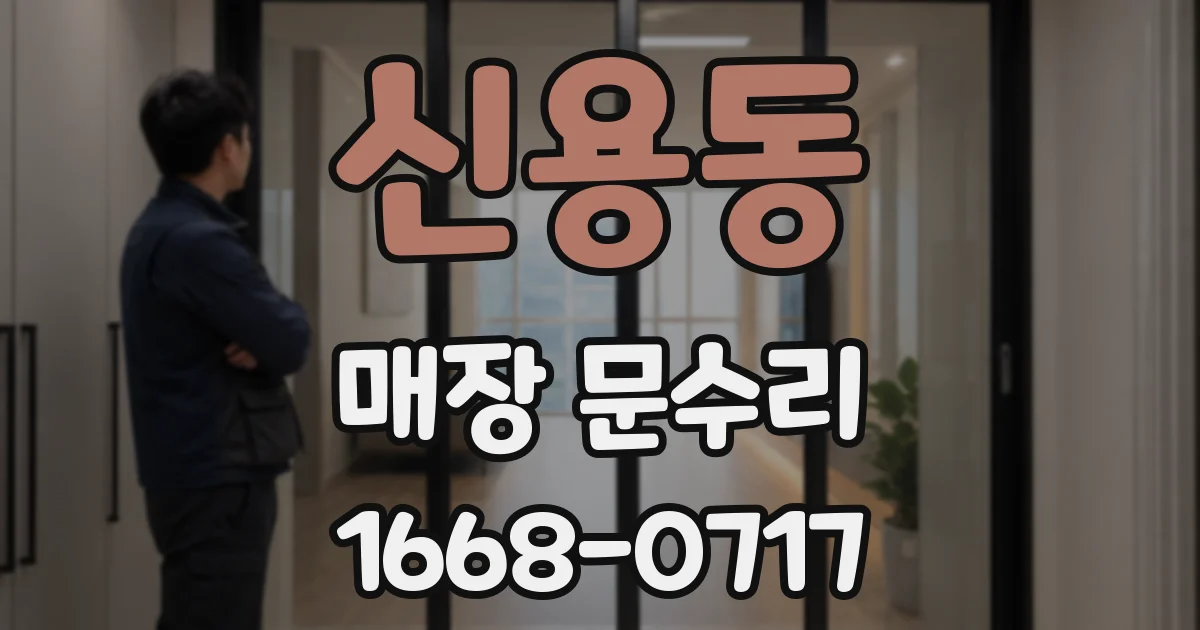 신용동 매장 문수리