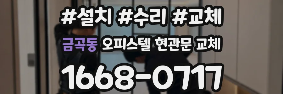 금곡동 오피스텔 현관문 교체