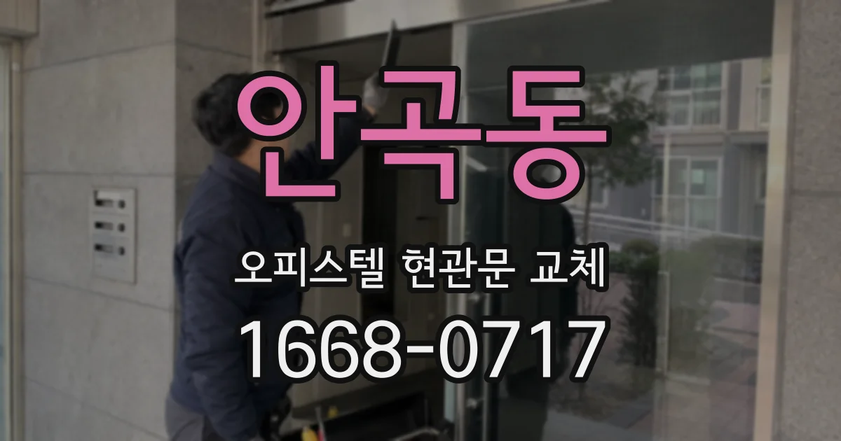 안곡동 오피스텔 현관문 교체