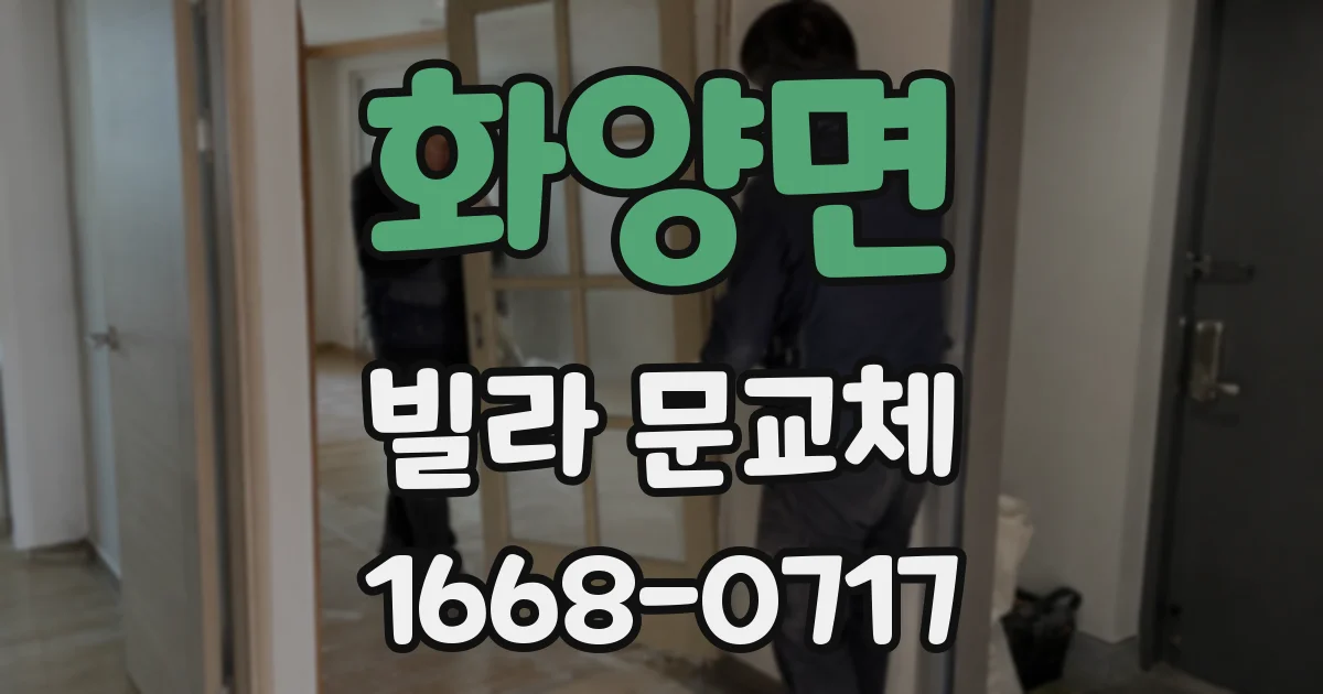 화양면 빌라 문교체