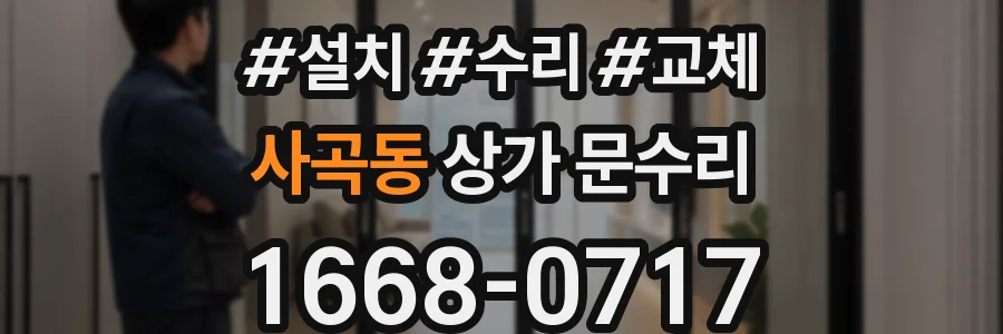 사곡동 상가 문수리
