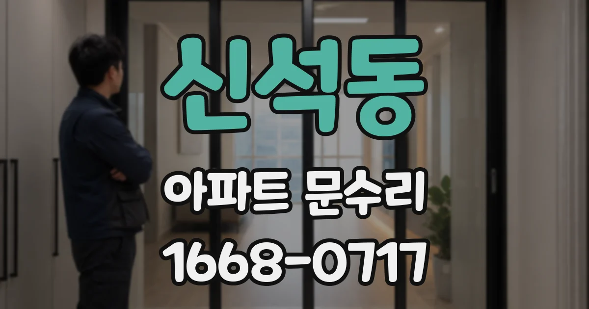 신석동 아파트 문수리