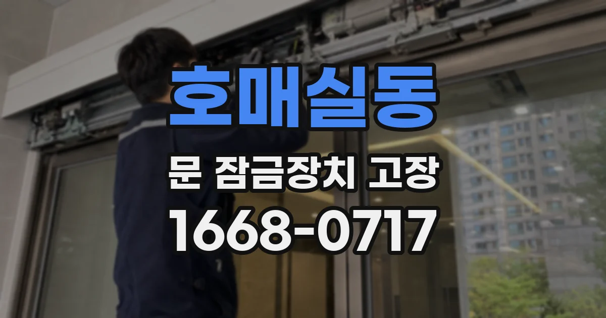호매실동 문 잠금장치 고장