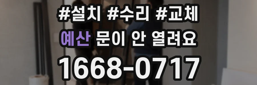 예산 문이 안 열려요