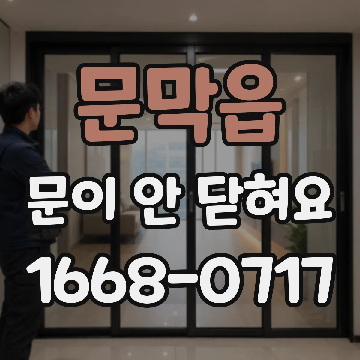 문막읍 문이 안 닫혀요