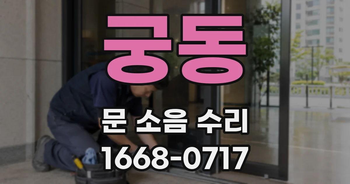 궁동 문 소음 수리