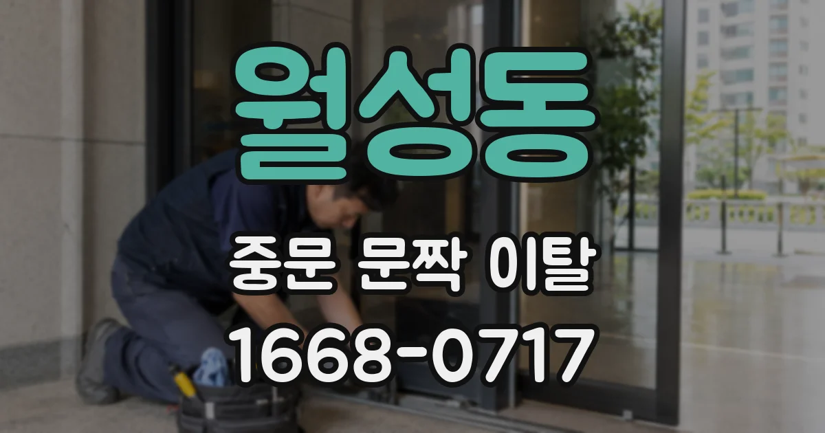 월성동 중문 문짝 이탈