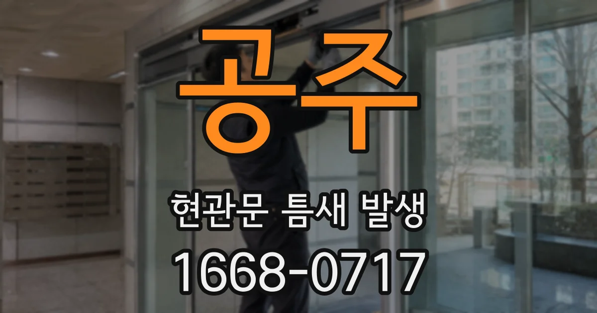 공주 현관문 틈새 발생