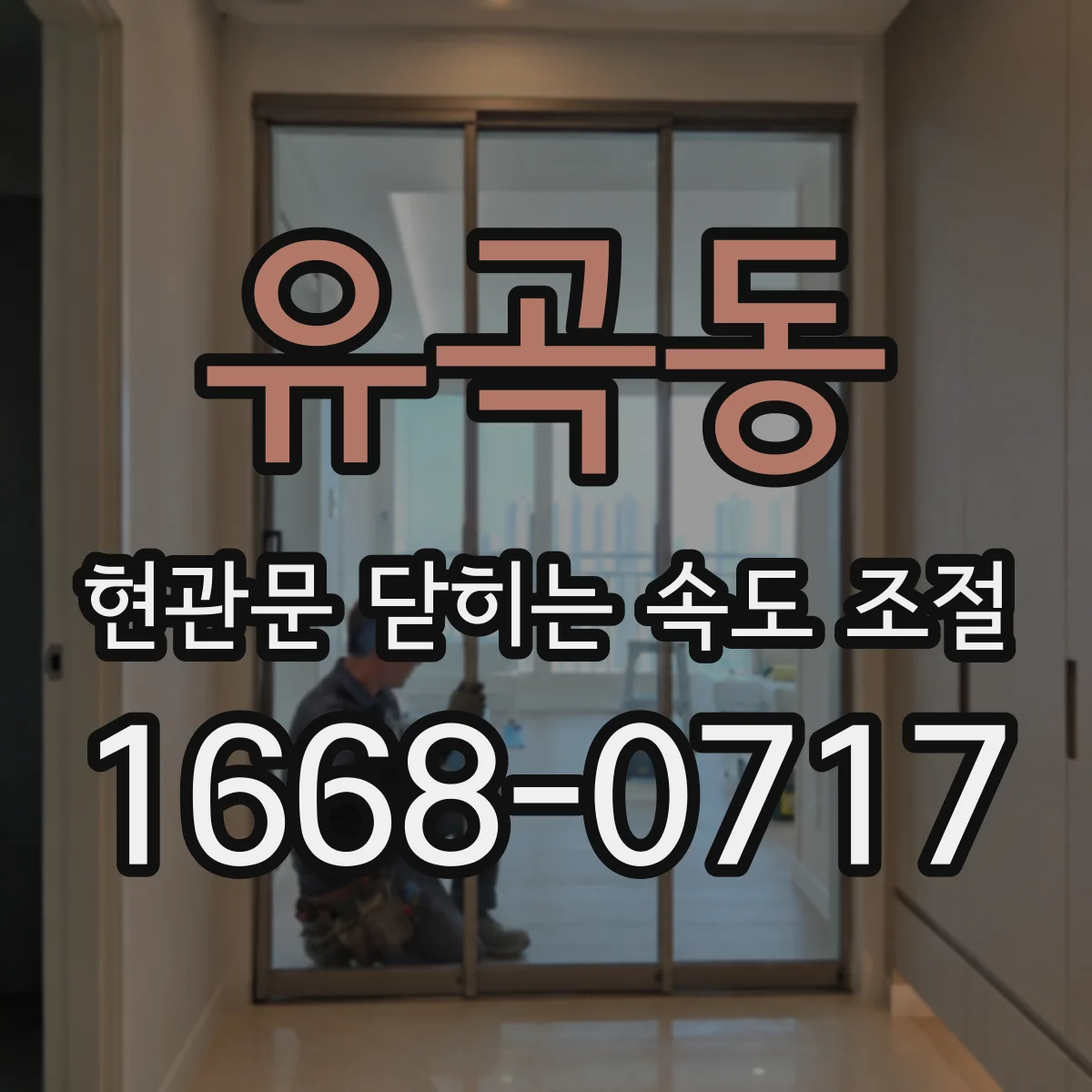 유곡동 현관문 닫히는 속도 조절