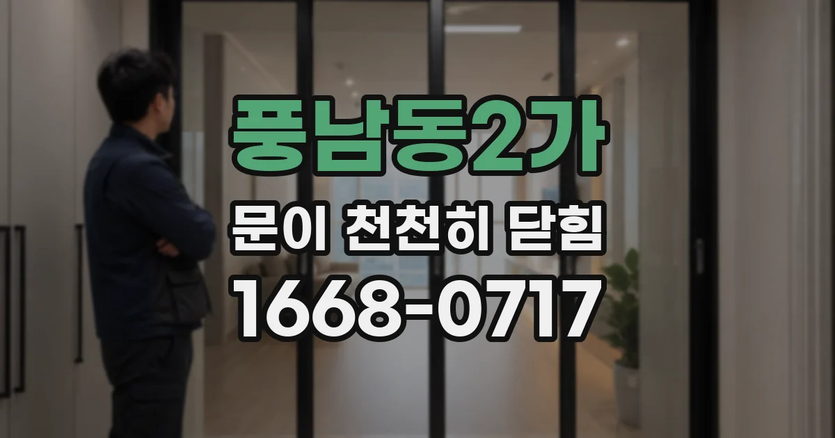 풍남동2가 문이 천천히 닫힘