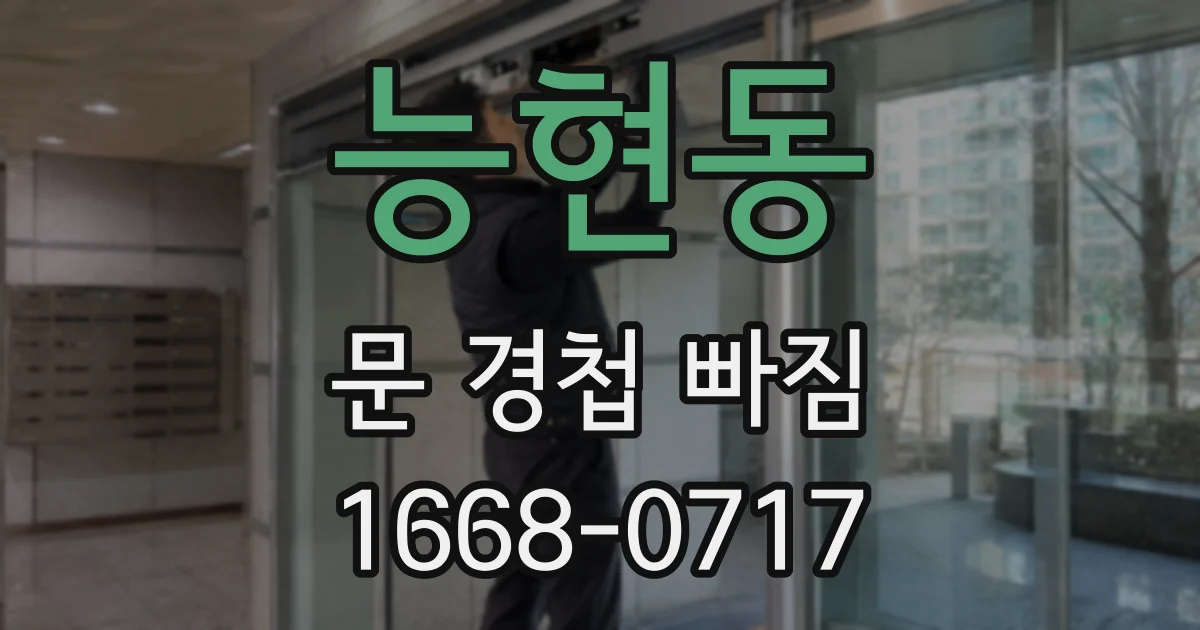 능현동 문 경첩 빠짐