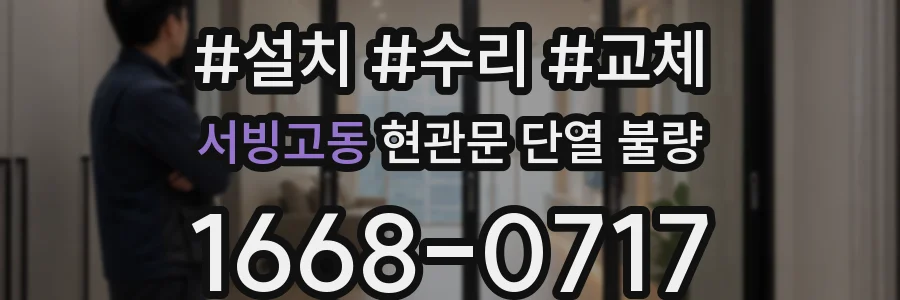 서빙고동 현관문 단열 불량