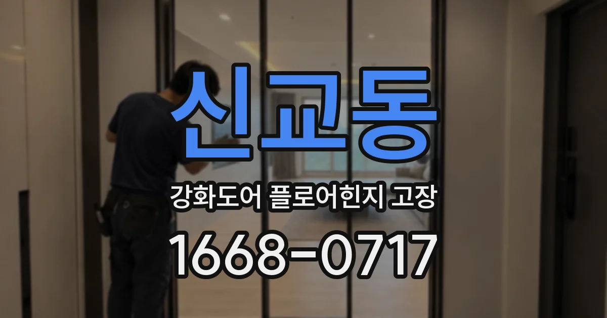 신교동 강화도어 플로어힌지 고장