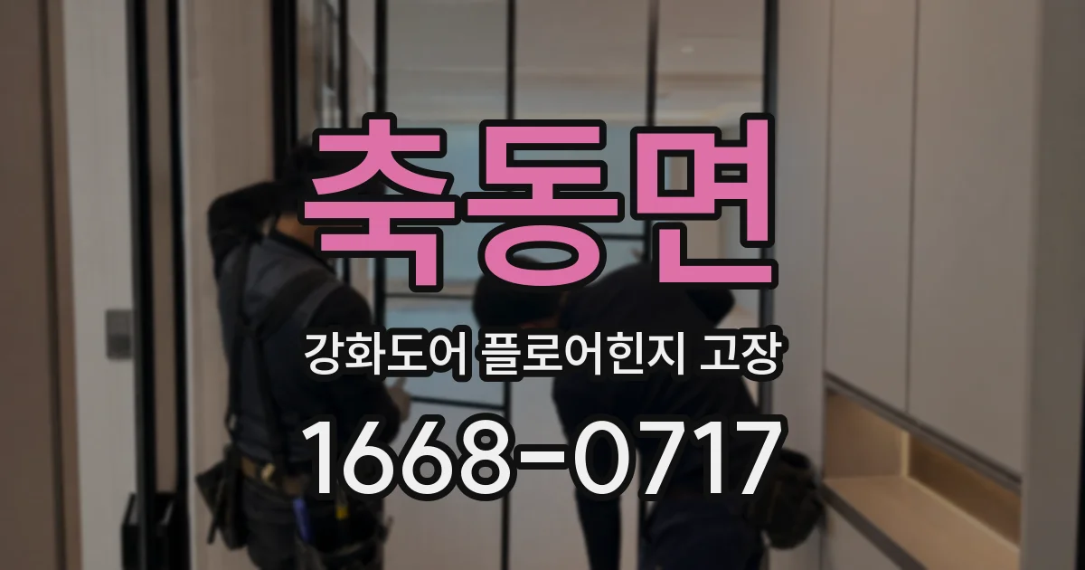 축동면 강화도어 플로어힌지 고장
