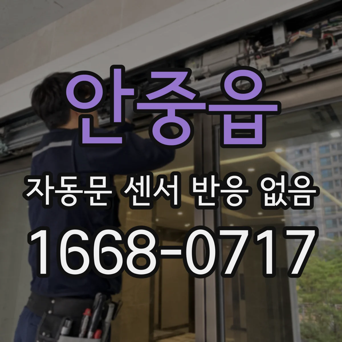 안중읍 자동문 센서 반응 없음