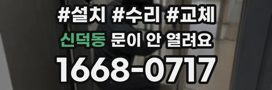 신덕동 문이 안 열려요