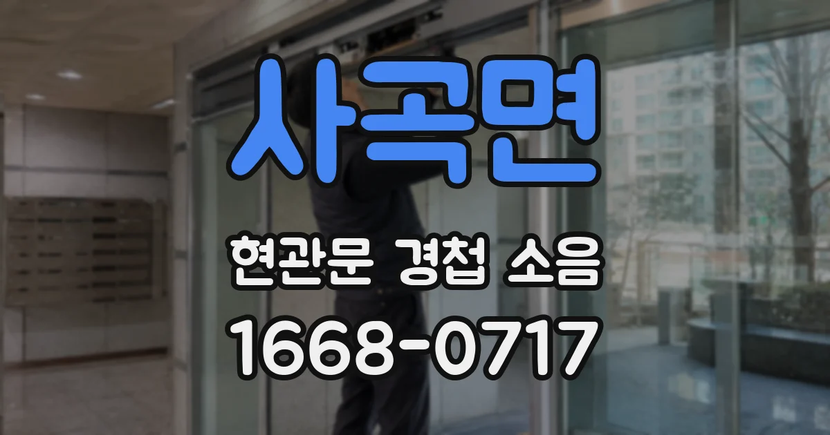 사곡면 현관문 경첩 소음