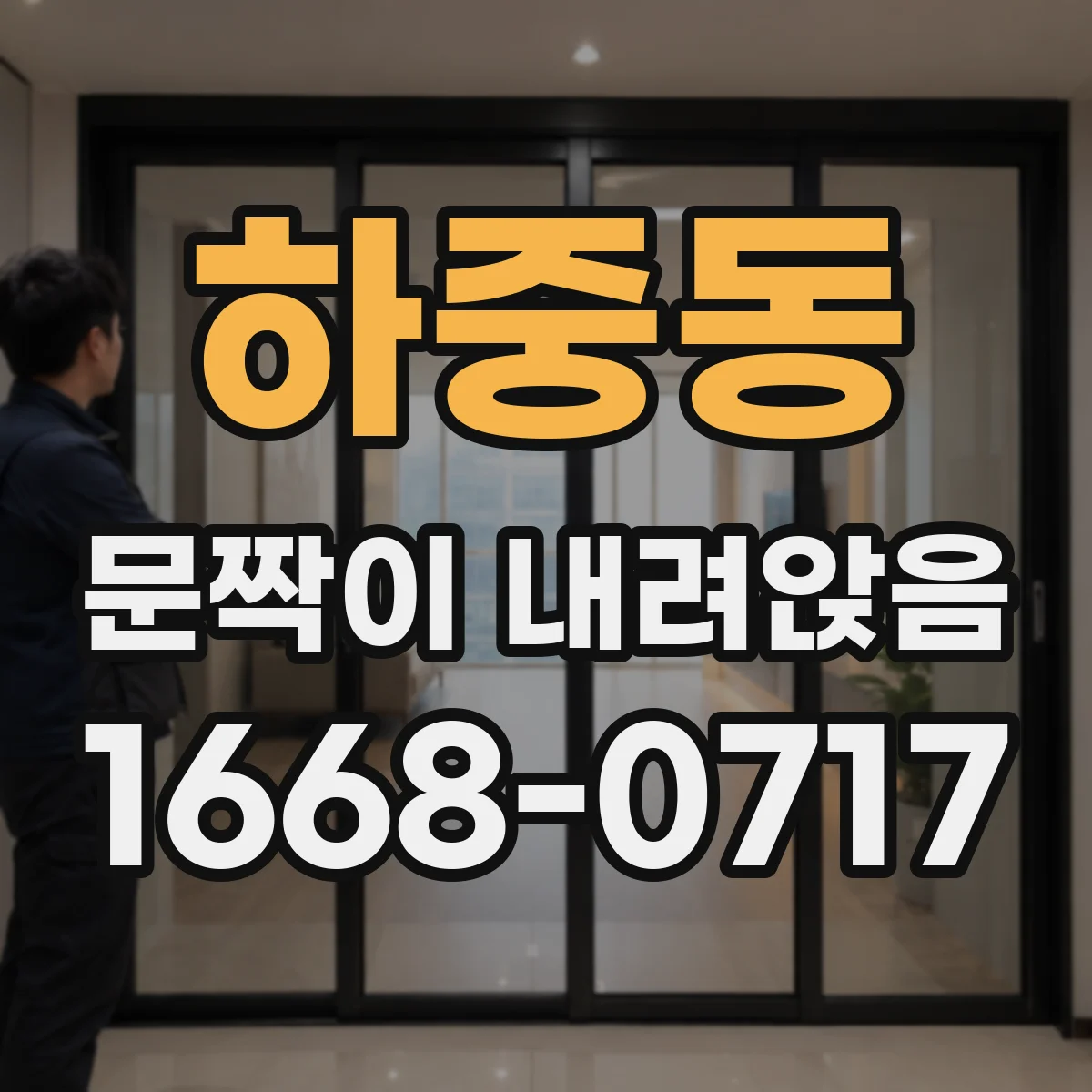하중동 문짝이 내려앉음