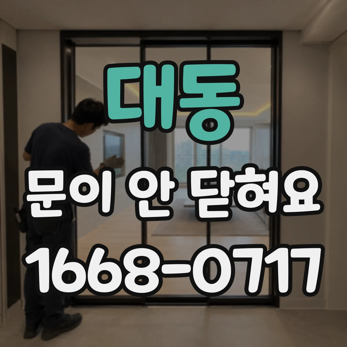 대동 문이 안 닫혀요