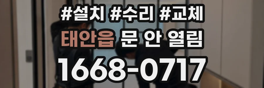 태안읍 문 안 열림