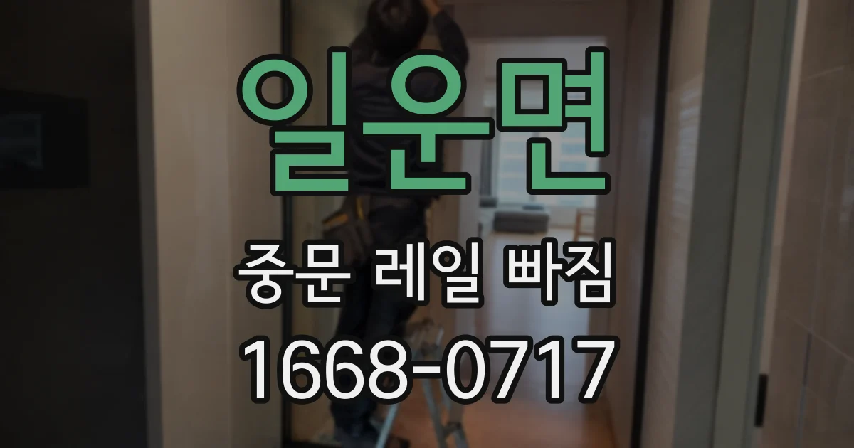 일운면 중문 레일 빠짐
