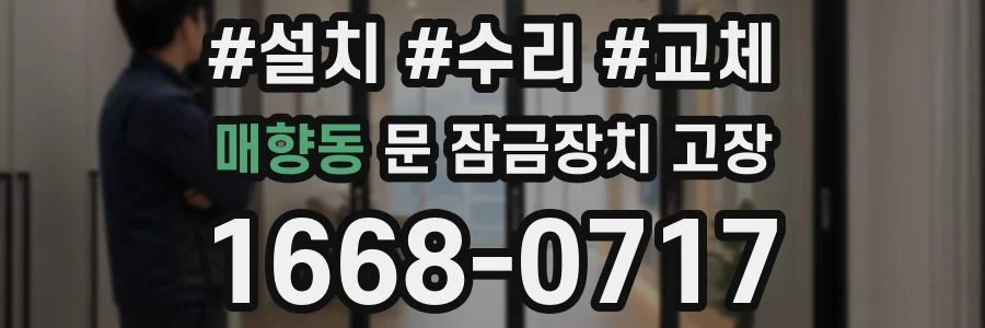 매향동 문 잠금장치 고장