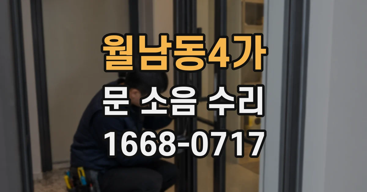 월남동4가 문 소음 수리