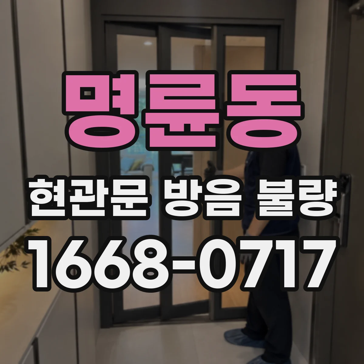 명륜동 현관문 방음 불량