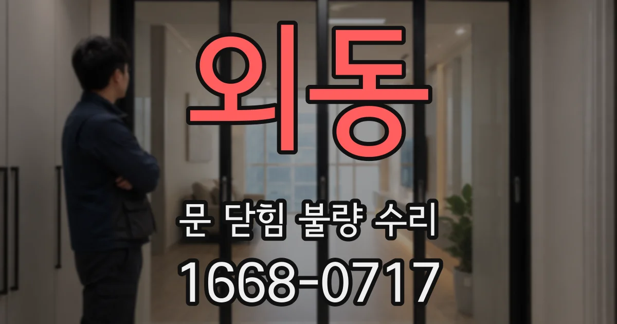 외동 문 닫힘 불량 수리
