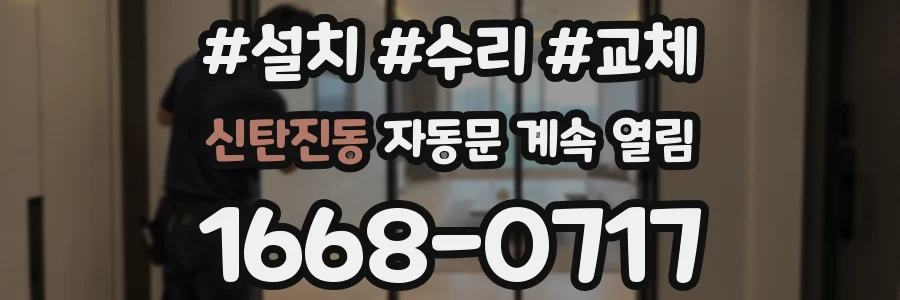 신탄진동 자동문 계속 열림