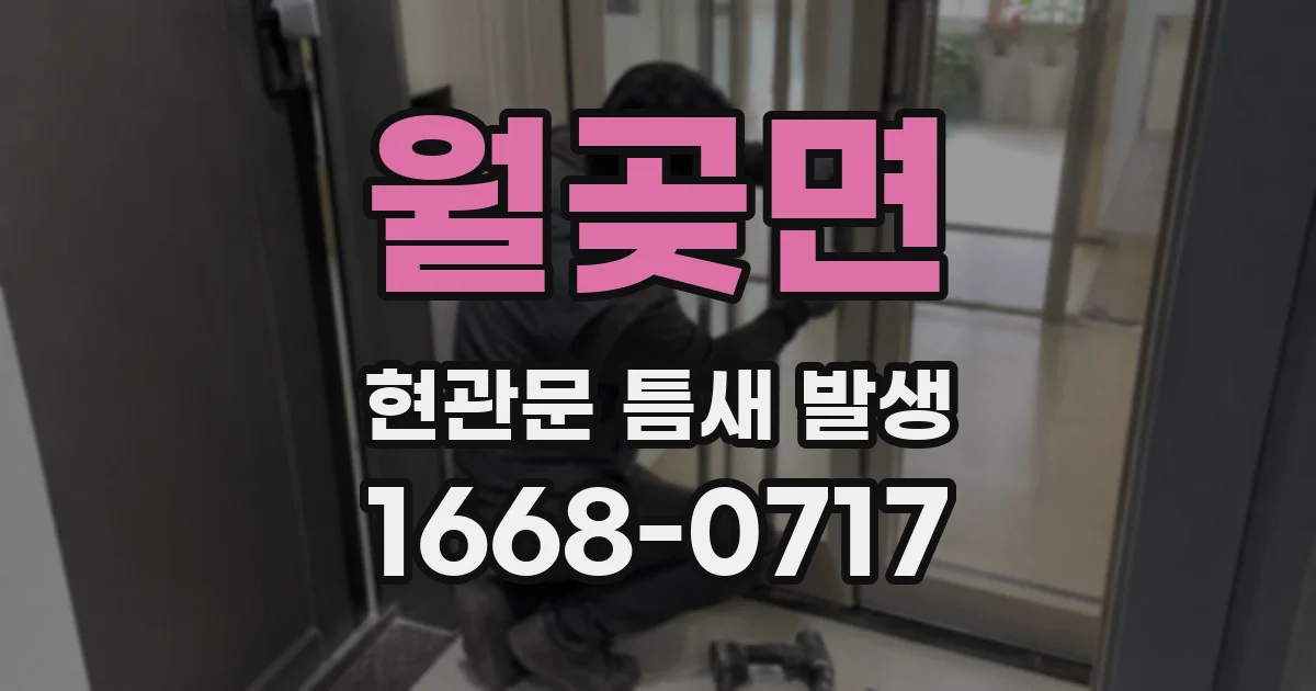 월곶면 현관문 틈새 발생