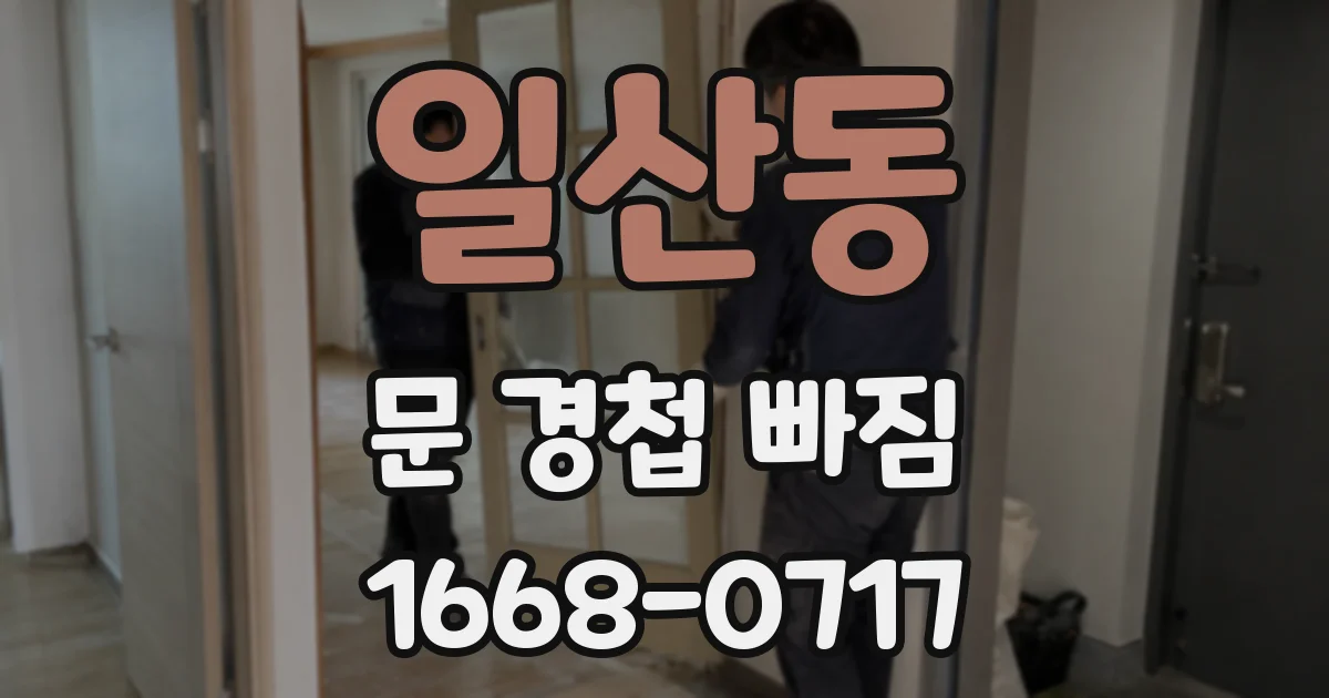 일산동 문 경첩 빠짐